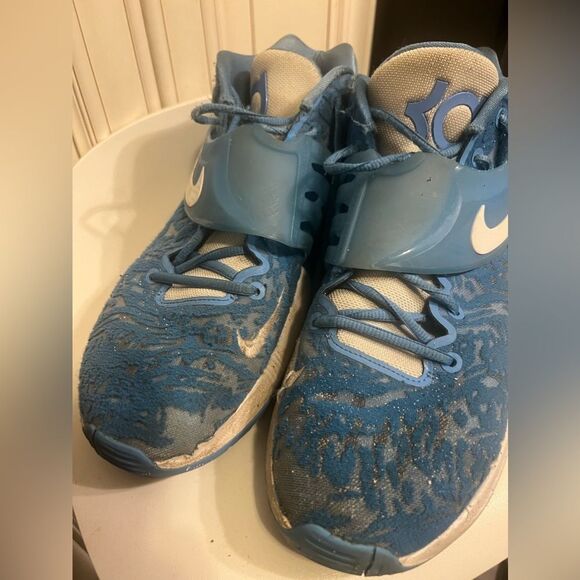 Nike KD14 TB University Blue/White Basketball Shoes DM5040-405 US Men Size 11.5 - Picture 5 of 13